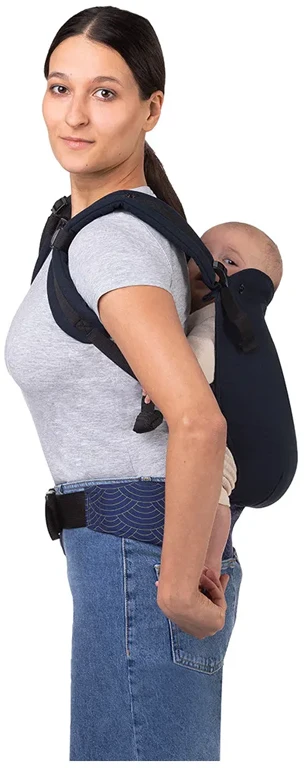 Рюкзак кенгуру MoMi COLLET navy blue